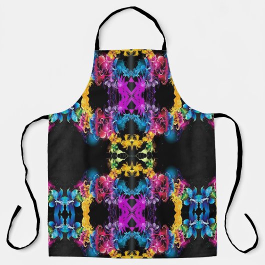 クラシックスタイル花模様 エプロン (正面)