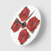 クラシックスタイル花模様 ラウンド壁時計 (傾斜)