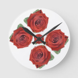 クラシックスタイル花模様 ラウンド壁時計