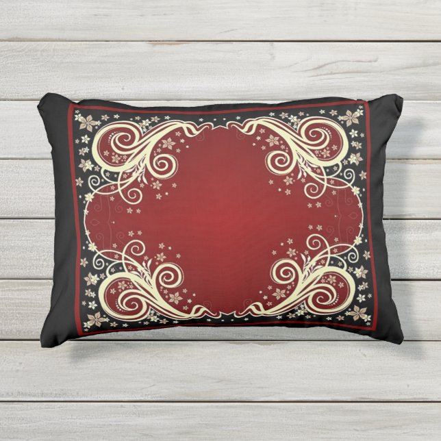 クラシックスタイルScrollwork アウトドアクッション (正面)