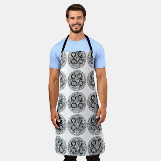 クラシックスタイルScrollwork エプロン (着用した状態)