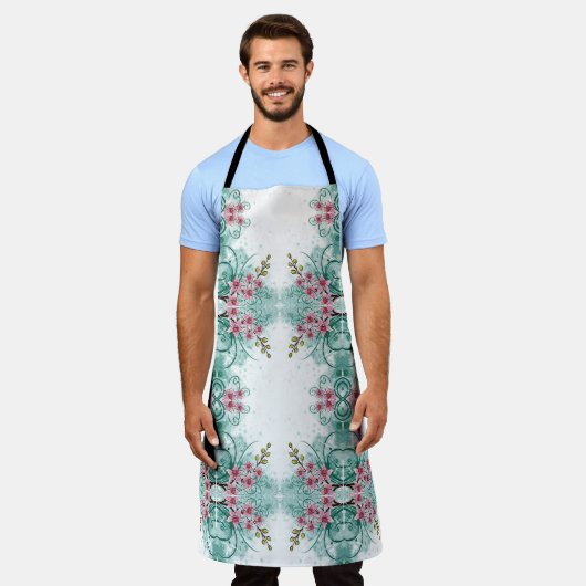 クラシックスタイルScrollwork エプロン (着用した状態)