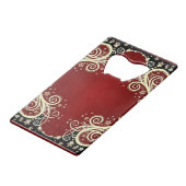 クラシックスタイルScrollwork クレジットカード栓抜き (裏面アングル)