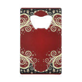 クラシックスタイルScrollwork クレジットカード栓抜き (裏面)