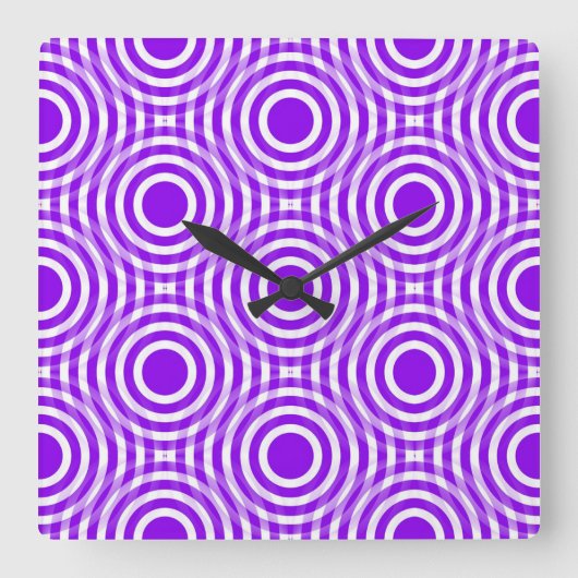 クラシックスタイルScrollwork スクエア壁時計 (正面)