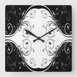 クラシックスタイルScrollwork スクエア壁時計