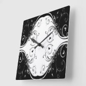 クラシックスタイルScrollwork スクエア壁時計 (傾斜)