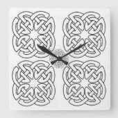 クラシックスタイルScrollwork スクエア壁時計 (正面)