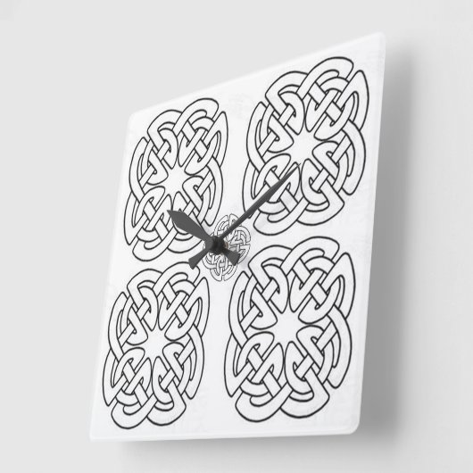 クラシックスタイルScrollwork スクエア壁時計 (傾斜)