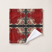 クラシックスタイルScrollwork バスタオルセット (ウォッシュタオル)