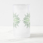 クラシックスタイルScrollwork フロストグラスビールジョッキ (中央)