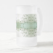 クラシックスタイルScrollwork フロストグラスビールジョッキ (正面右)