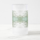 クラシックスタイルScrollwork フロストグラスビールジョッキ (中央)