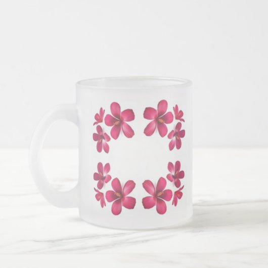 クラシックスタイルScrollwork フロストグラスマグカップ (左)