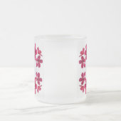 クラシックスタイルScrollwork フロストグラスマグカップ (中央)