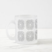 クラシックスタイルScrollwork Mag フロストグラスマグカップ (左)