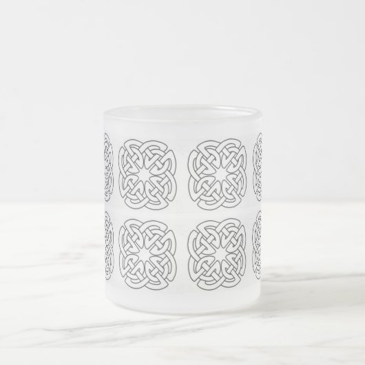 クラシックスタイルScrollwork Mag フロストグラスマグカップ (中央)