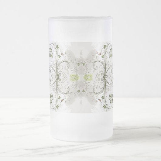 クラシックスタイルScrollworks フロストグラスビールジョッキ (中央)