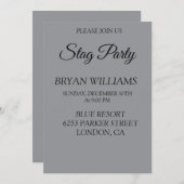 クラシックスタグパーティー 招待状 (正面/裏面)