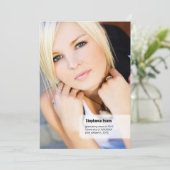 クラシックスタブフォト卒業発表 招待状 (スタンド正面)