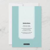 クラシックスタブフォト卒業発表 招待状 (裏面)