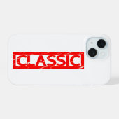クラシックスタンプ iPhone 15ケース (裏面横)