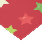 クラシックスターズオンレッドホリデーテーブルクロス テーブルクロス (アングル)