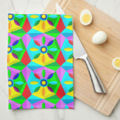 クラシックスターフラワーキッチンタオル キッチンタオル (四つ折り)