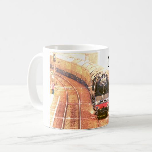クラシックスチームロック、トラック上で、あなたの名前で。 コーヒーマグカップ (正面左)