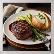 クラシックステークハウスディナーデザイン