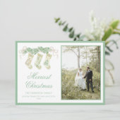 クラシックストッキングガーランドヴィンテージ2写真 シーズンカード (スタンド正面)