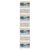 クラシックストライプと旋回テーブルランナー ショートテーブルランナー (正面)