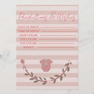 クラシックストライプの赤ちゃんの予測と願い事ゲーム