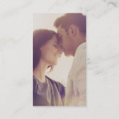 クラシックストライプチケットカラーカスタム 名刺 (裏面)