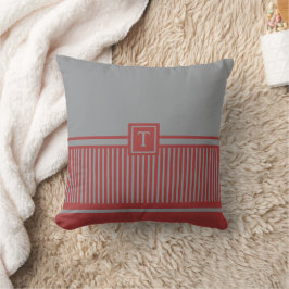 クラシックストライプモノグラム クッション