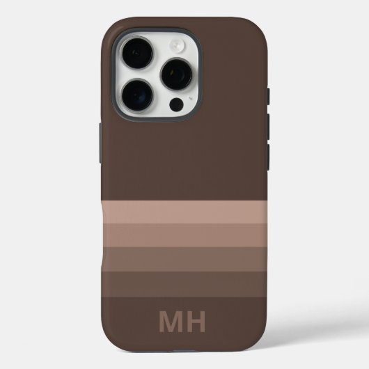 クラシックストライプモノグラムiPhone 16 Proケース Case-Mate iPhoneケース (裏面)