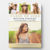 クラシックストライプ卒業歯垢 フォトプラーク (正面)