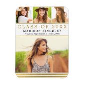 クラシックストライプ卒業発表磁石 マグネット (縦)