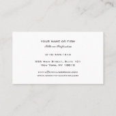 クラシックストライプ弁護士ジャスティススケール 名刺 (裏面)