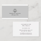 クラシックストライプ弁護士ジャスティススケール 名刺 (正面/裏面)