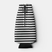 クラシックストライプ航海の白黒 ボトルクーラー (裏面)