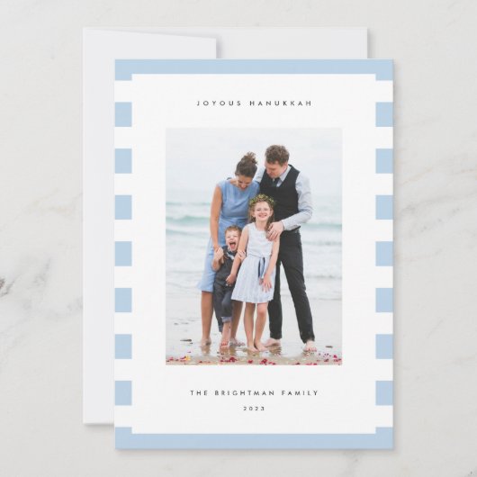 クラシックストライプ |写真ハヌカー シーズンカード (正面)