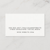 クラシックストライプ 名刺 (裏面)