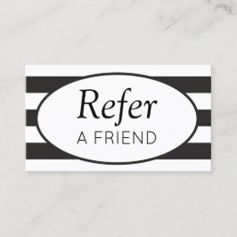 クラシックストライプBlack Refer a Friend 紹介カード