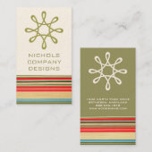 クラシックストライプBusiness Card 名刺 (正面/裏面)