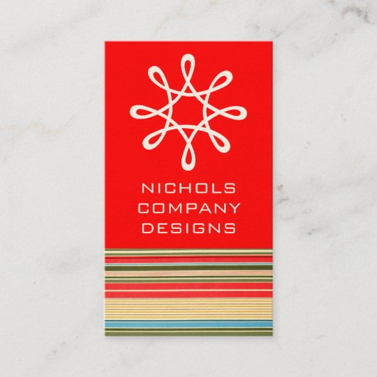 クラシックストライプBusiness Card 名刺 (正面)