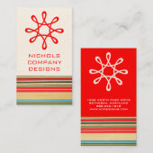 クラシックストライプBusiness Card 名刺 (正面/裏面)