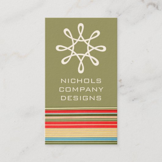 クラシックストライプBusiness Card 名刺 (正面)