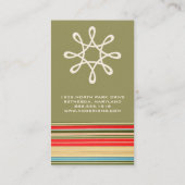 クラシックストライプBusiness Card 名刺 (裏面)