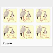 クラシックストーク（ニュートラル） 2 （ベビーシャワー） スクエアシール (シート)